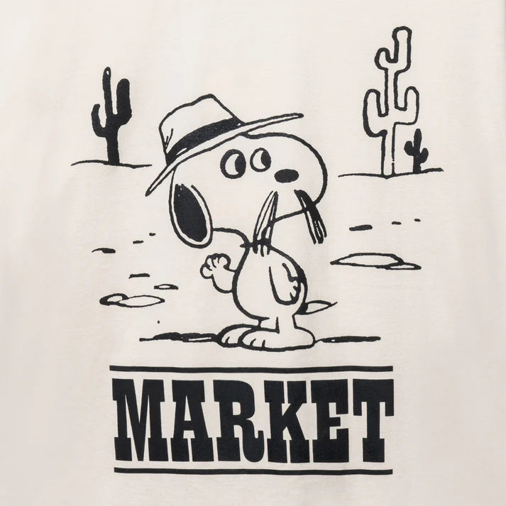 Market x Peanuts Needles T-Shirt - Ecru