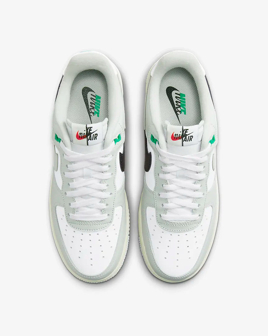 Nike Air Force 1 07 LV8 - Light Silver / White - Stencil