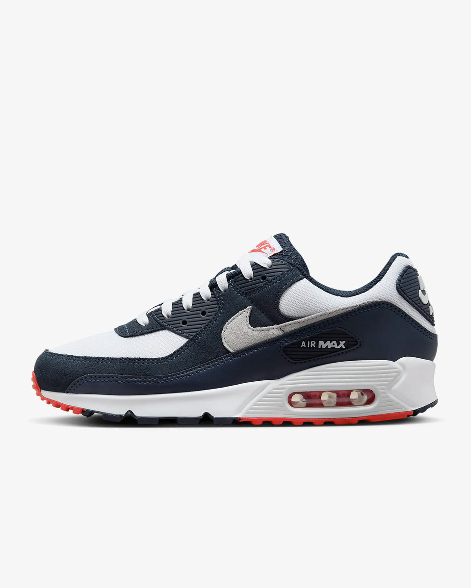 Nike Air Max 90 - Obsidian / White / Track Red / Pure Platinum