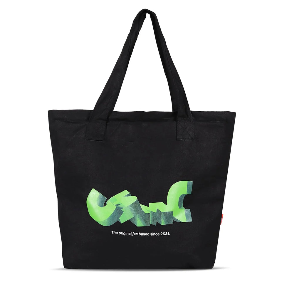 Cosmic 3D Type Tote - Black