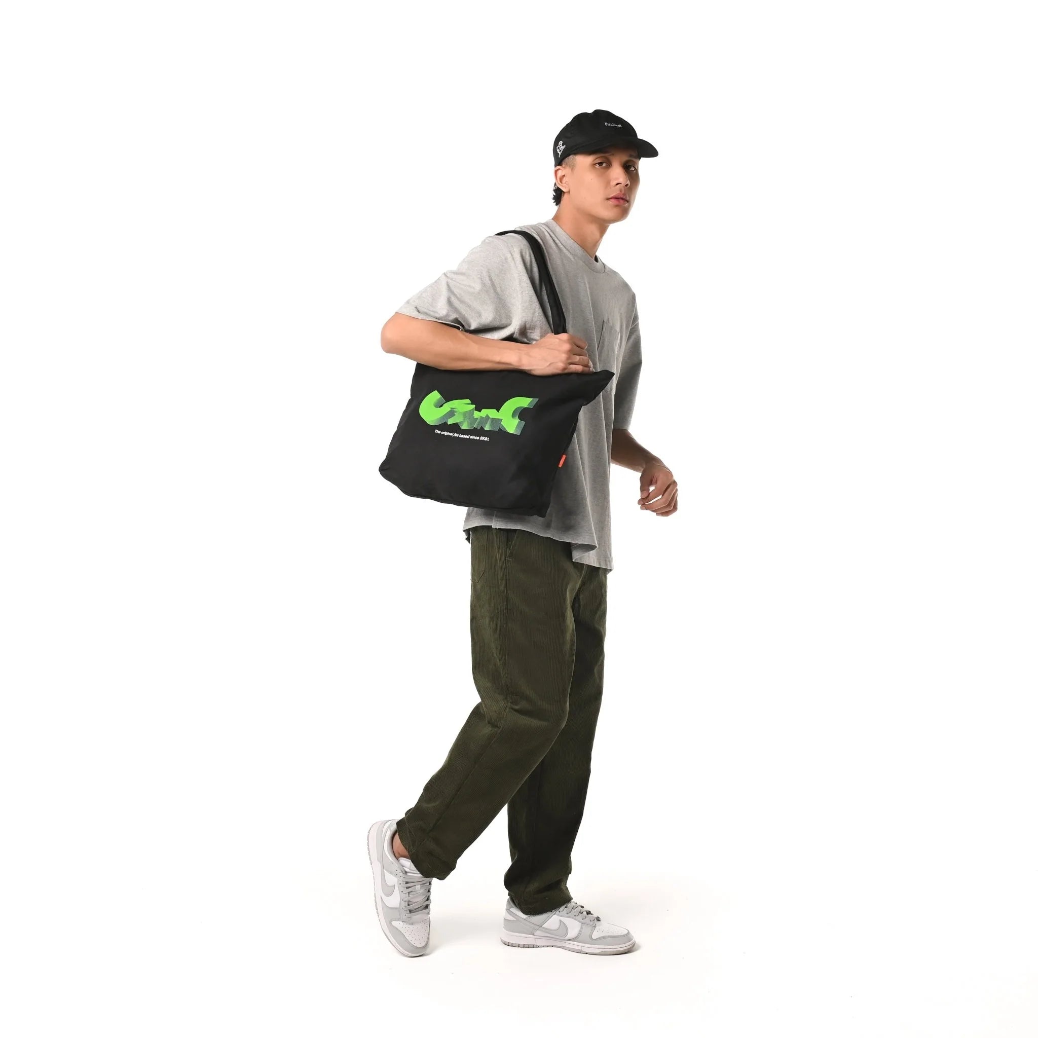 Cosmic 3D Type Tote - Black - Stencil