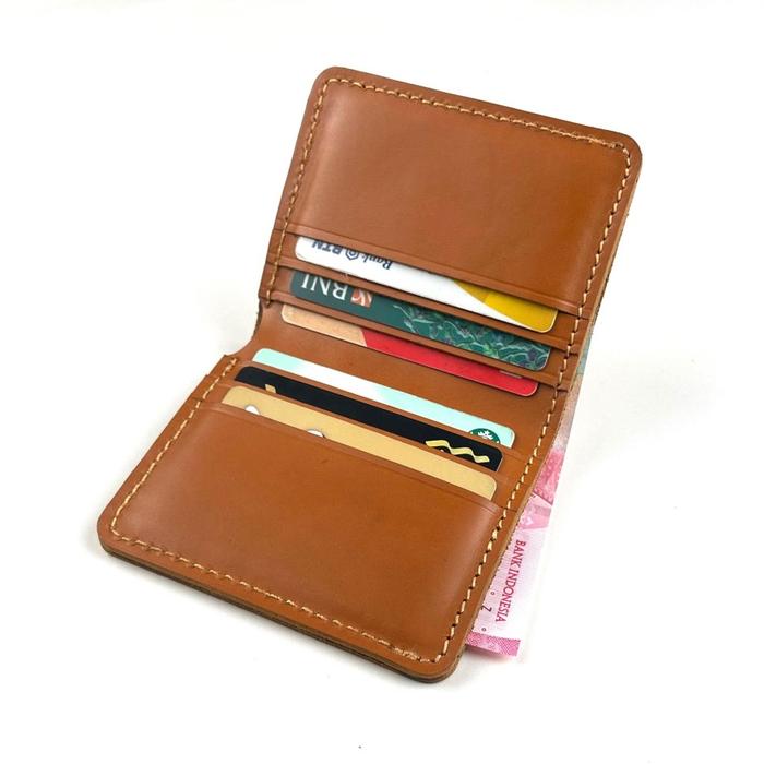 Philo Goods Simple Bifold Card 6 Card Wallet - Tan
