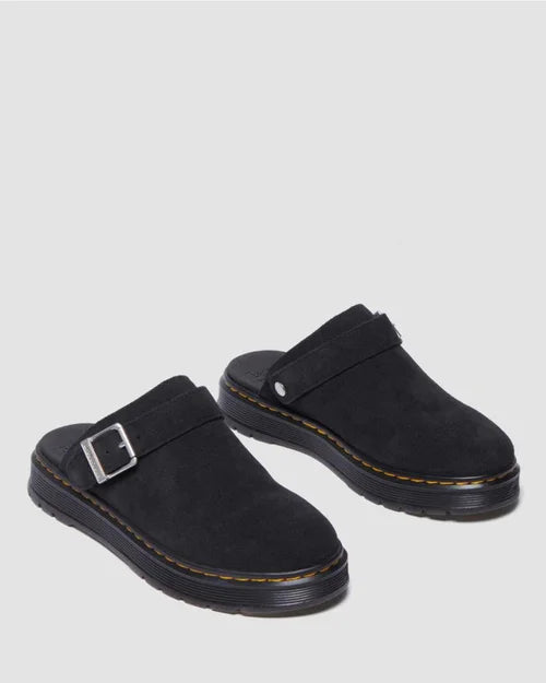 Dr. Martens Brookline Mule - Black Bronx Suede - Stencil