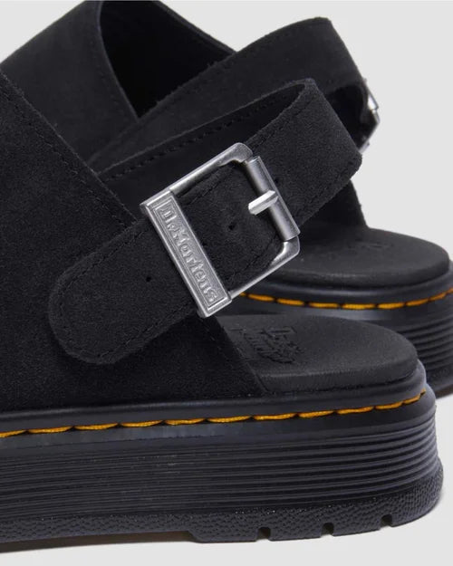 Dr. Martens Brookline Mule - Black Bronx Suede - Stencil