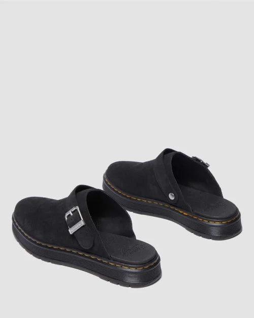 Dr. Martens Brookline Mule - Black Bronx Suede - Stencil