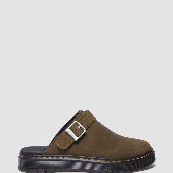 Dr. Martens Brookline Mule - DMS Olive Bronx Suede – Stencil