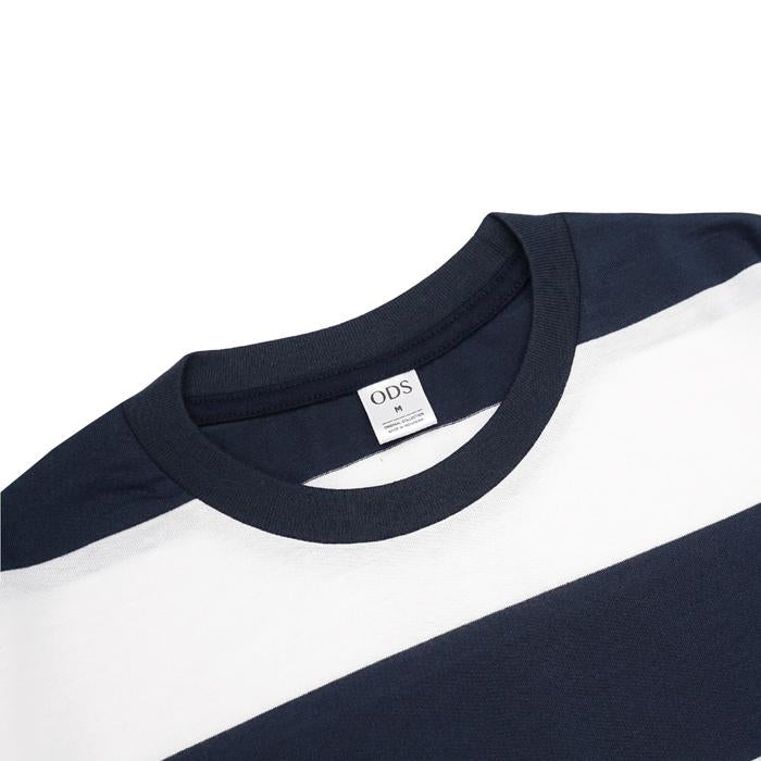 ODS Stripe Tee - White/Navy