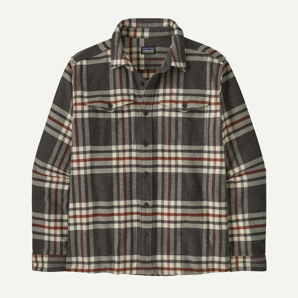 Patagonia Men's Fjord Flannel Shirt - Catch : Ink Black - Stencil