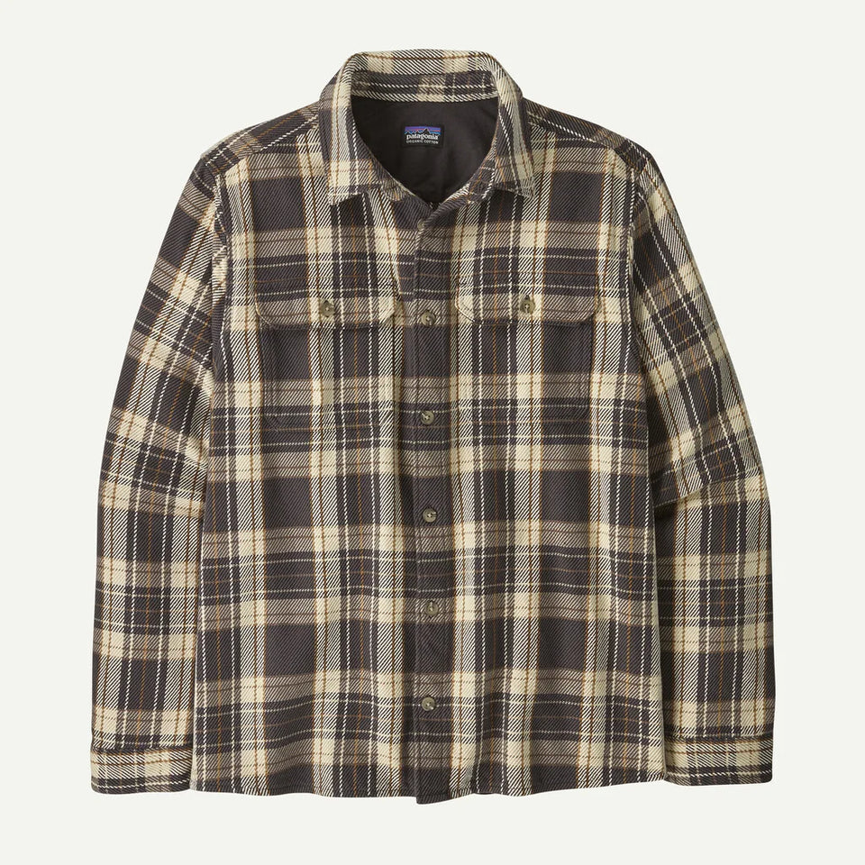 Patagonia Men's Fjord Loft Shirt - Sculptor: Ink Black - Stencil