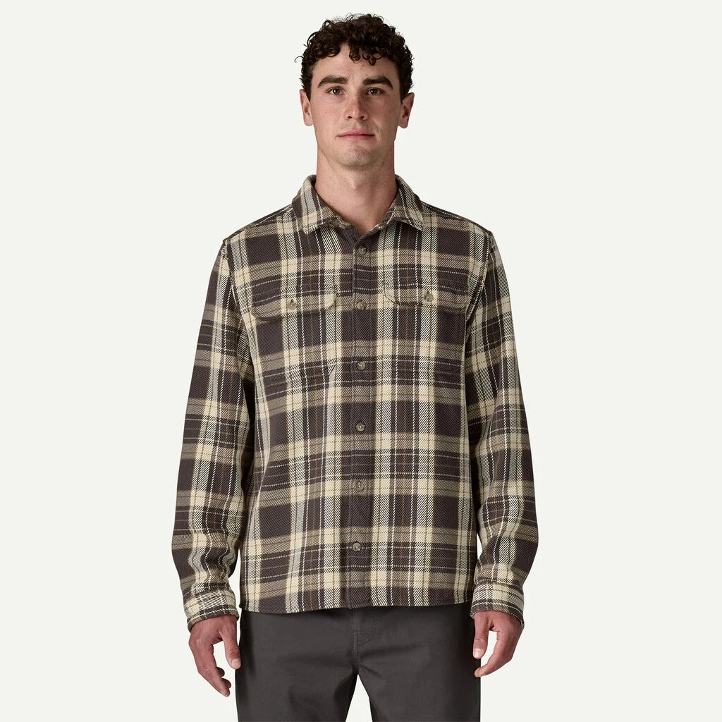 Patagonia Men's Fjord Loft Shirt - Sculptor: Ink Black - Stencil