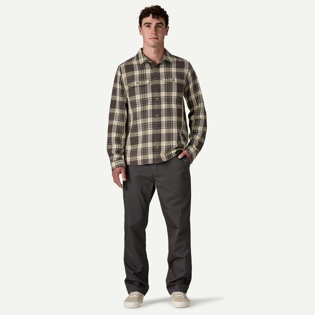Patagonia Men's Fjord Loft Shirt - Sculptor: Ink Black - Stencil