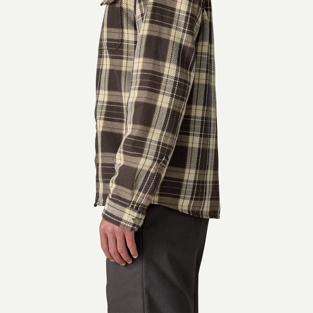 Patagonia Men's Fjord Loft Shirt - Sculptor: Ink Black - Stencil