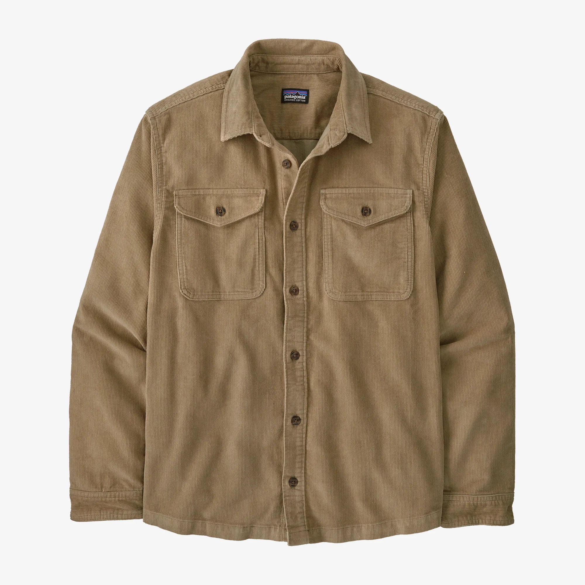Patagonia Men's Corduroy Shirt - Seabird Grey - Stencil