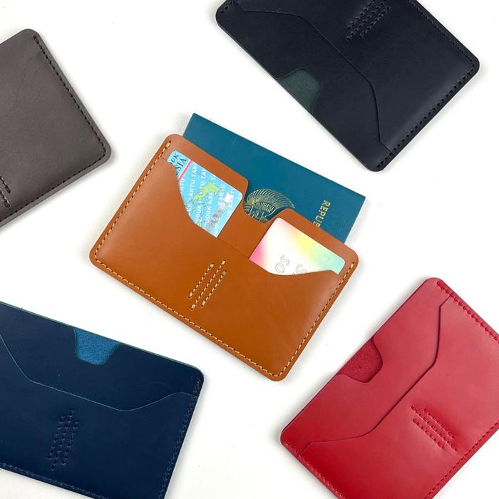 Philo Goods Passport Wallet Cover with card holders - Tan - Stencil