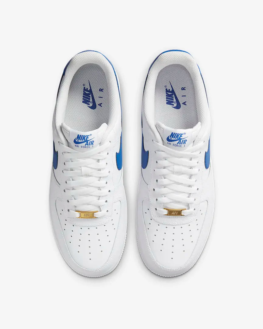 Nike Air Force 1 White/Game Royal-White - Stencil