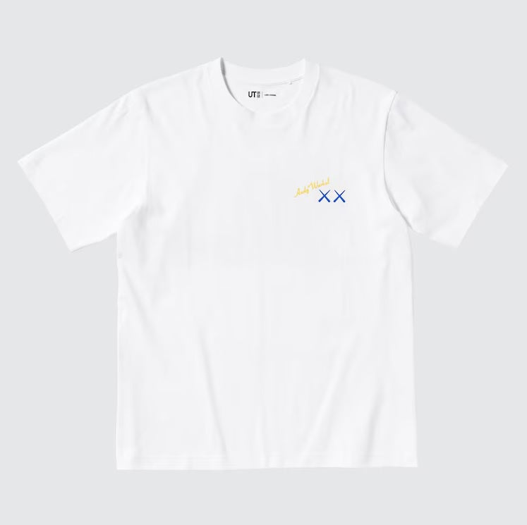 Unilqo KAWS + Warhol UT Graphic T-Shirt - White/Banana