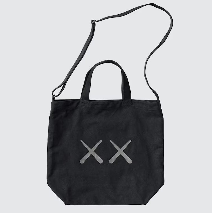 Uniqlo KAWS + Warhol 2Way Tote Bag - Black