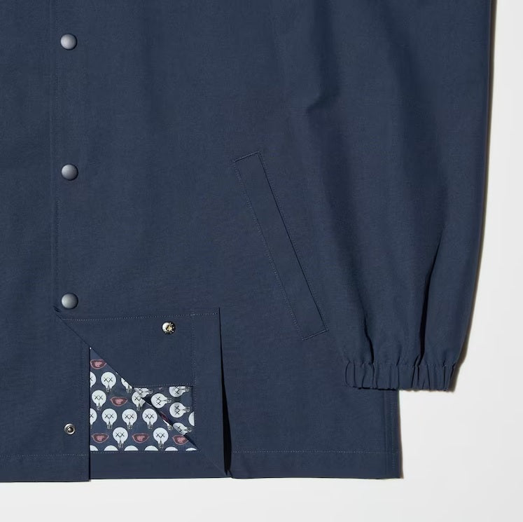 Uniqlo - KAWS + WARHOL - Space Companion / Moon Explorer Robot Coach Jacket Navy