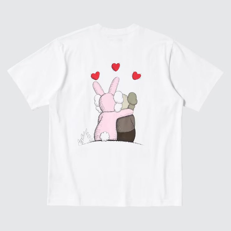 Uniqlo - KAWS + WARHOL - Bunny Companion / Stamped Lips Tee White