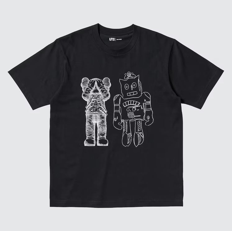 Uniqlo KAWS + Warhol UT Graphic T-Shirt - Black/Robot