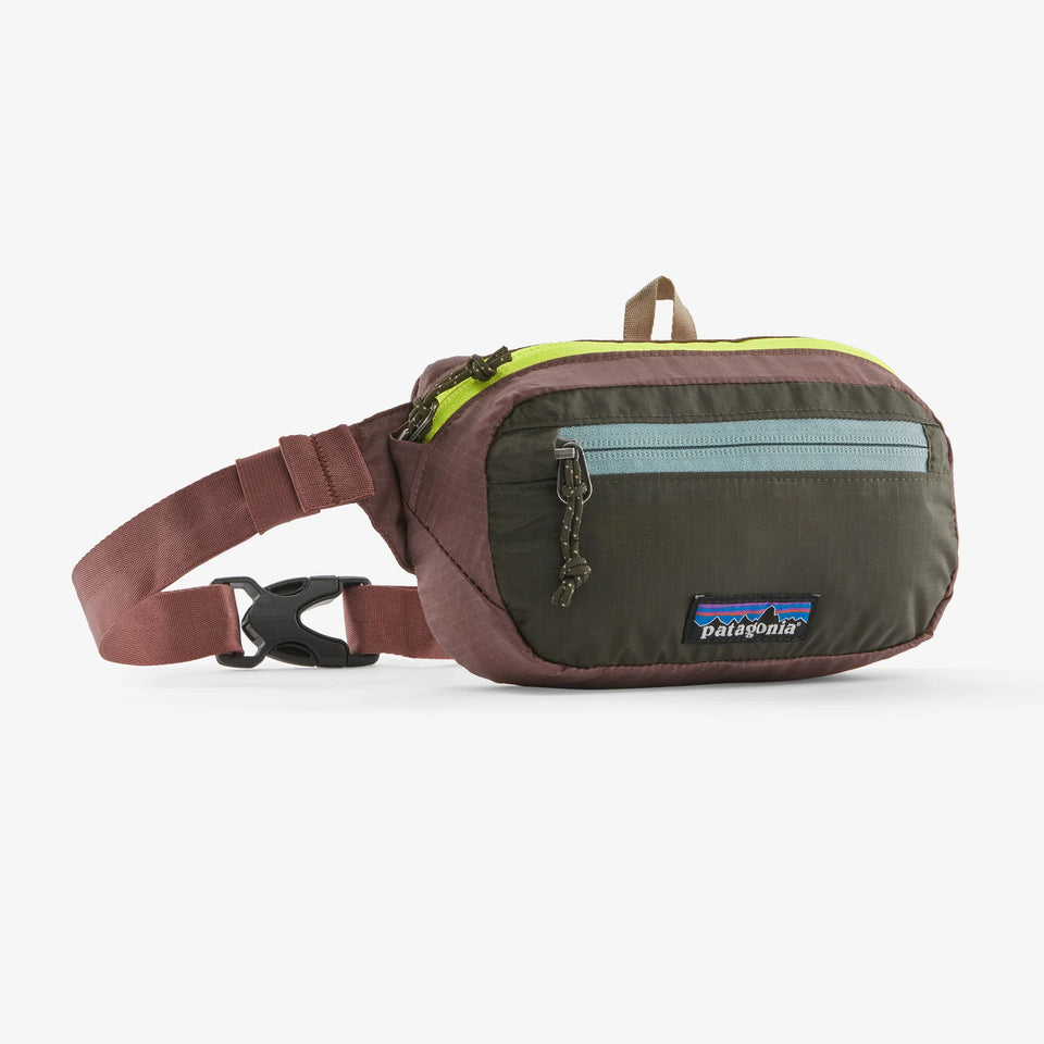 Patagonia Ultralight Black Hole® Mini Hip Pack 1L - Patchwork: Pine Needle Green