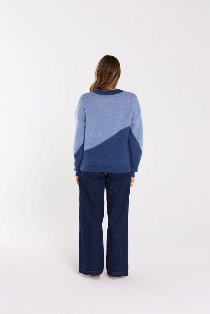 Thing Thing Split Jumper - Twilight Blue - Stencil
