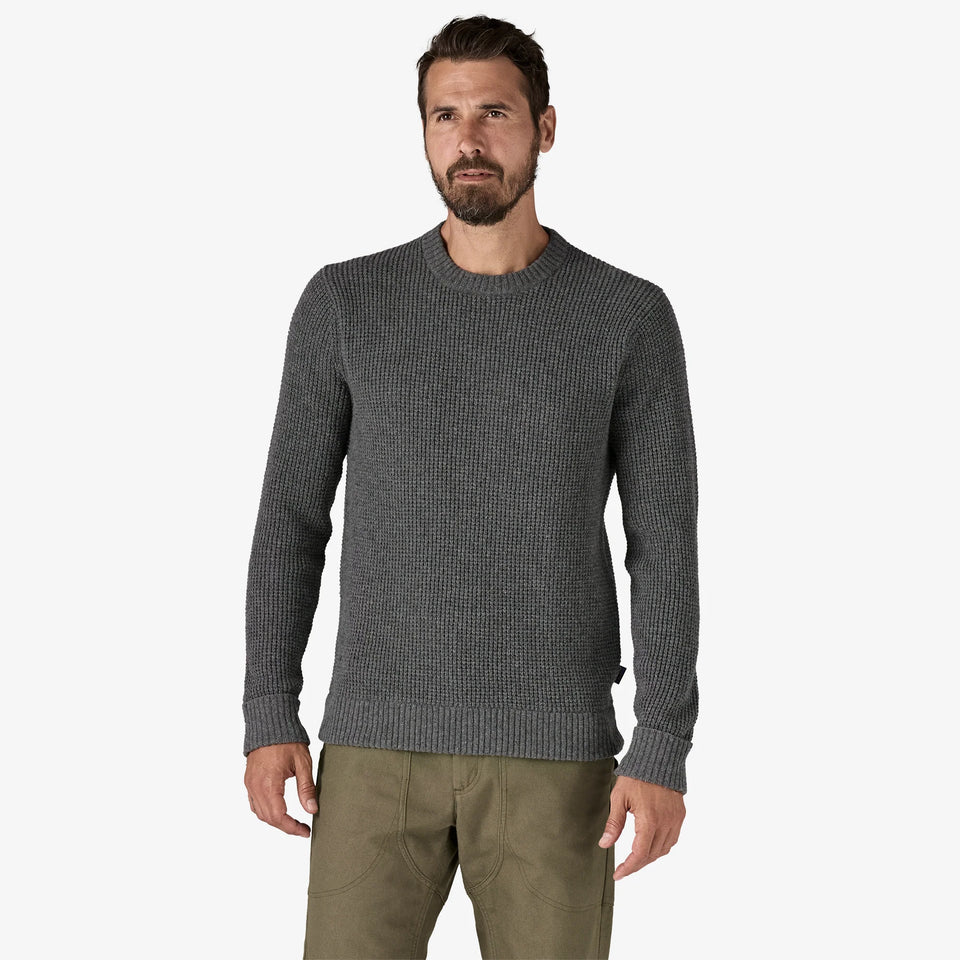 Patagonia Men's Recycled Wool-Blend Sweater - Hex Grey