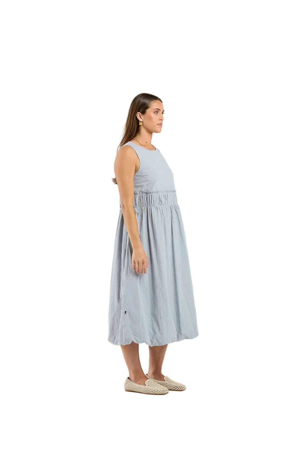 Thing Thing Tallulah Dress - Stonewash - Stencil