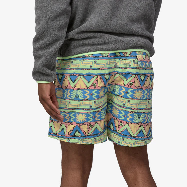 Patagonia Men's Baggies™ Shorts - 5" - High Hopes Geo: Salamander Green - Stencil