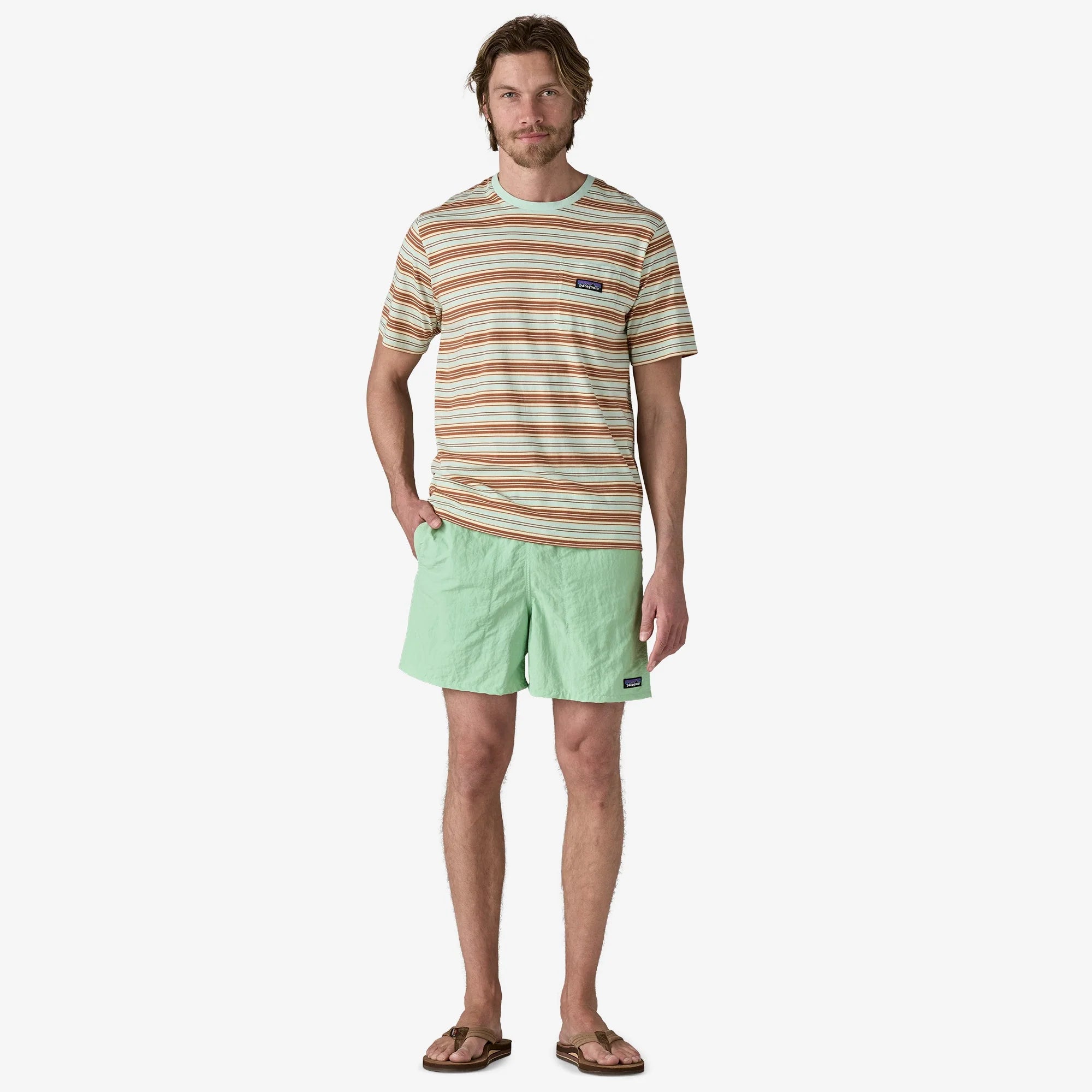 Patagonia Men's Baggies™ Shorts - 5" - Rinsed Green - Stencil