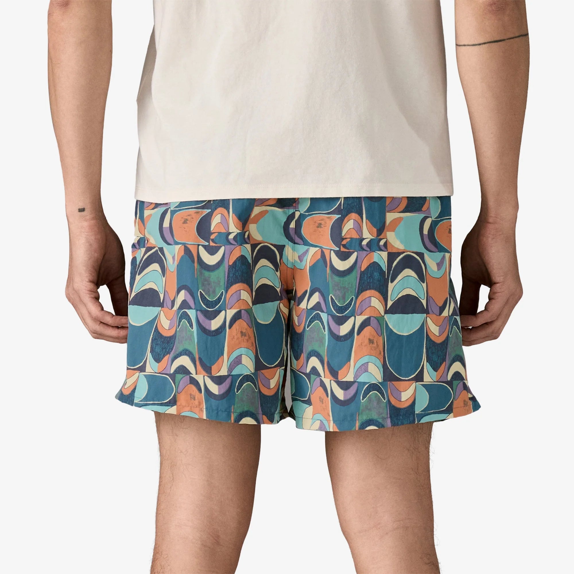 Patagonia Men's Baggies™ Shorts - 5" - Swallowtail Geo: Still Blue - Stencil