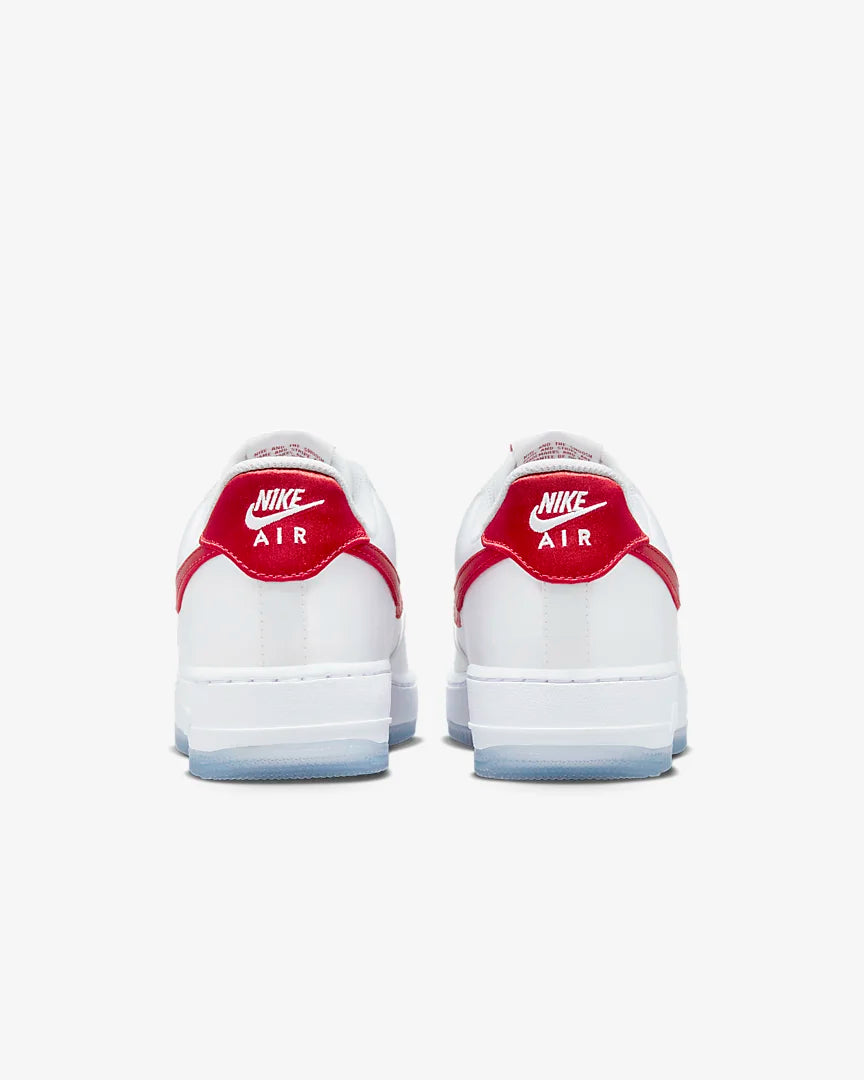 Nike W Air Force 1 '07 Satin - White / Varsity Red - Stencil