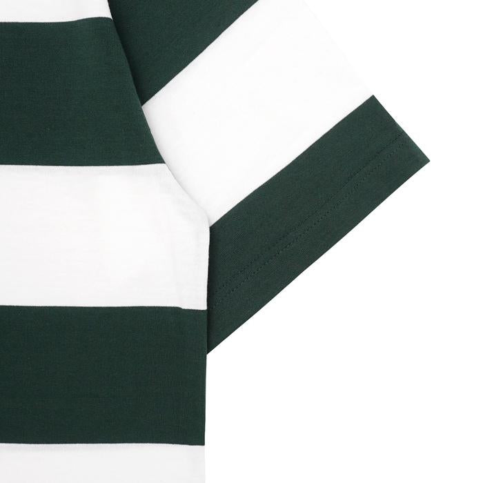 ODS Stripe Tee - White/Green - Stencil