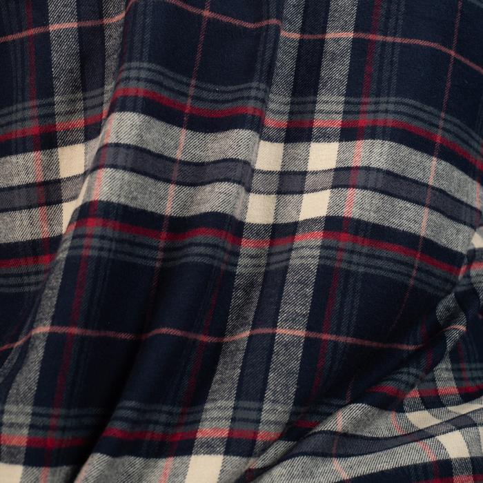 SOS Hereford Flannel L/S Shirt - Navy Plaid - Stencil