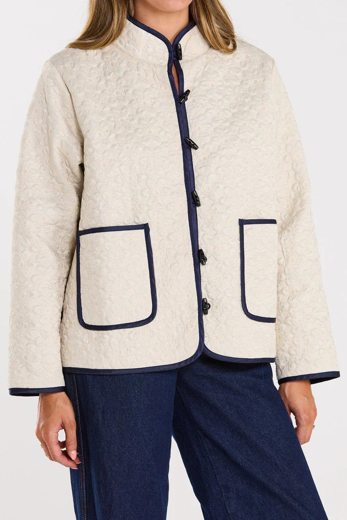 Thing Thing Debut Jacket - Milky Bar - Stencil