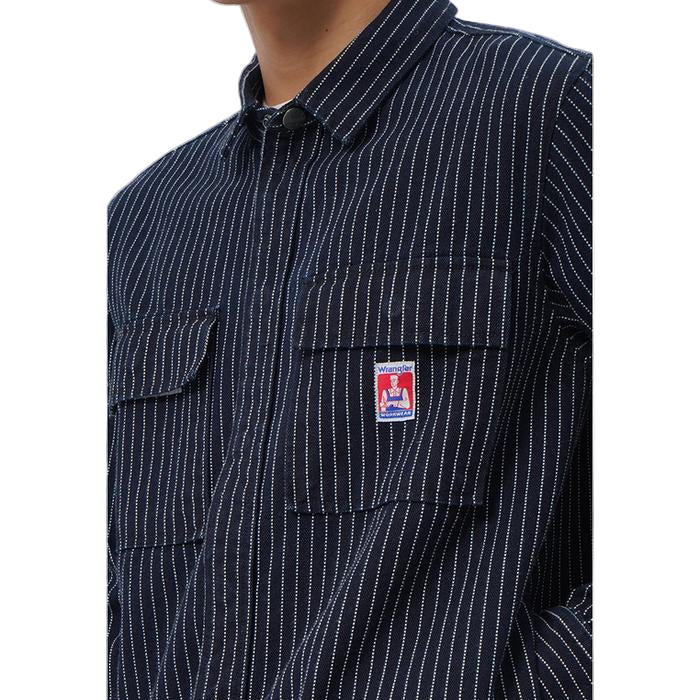 Wrangler Coach Stripe Jacket - Navy