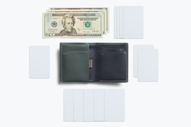 Bellroy Note Sleeve Wallet Everglade - Stencil