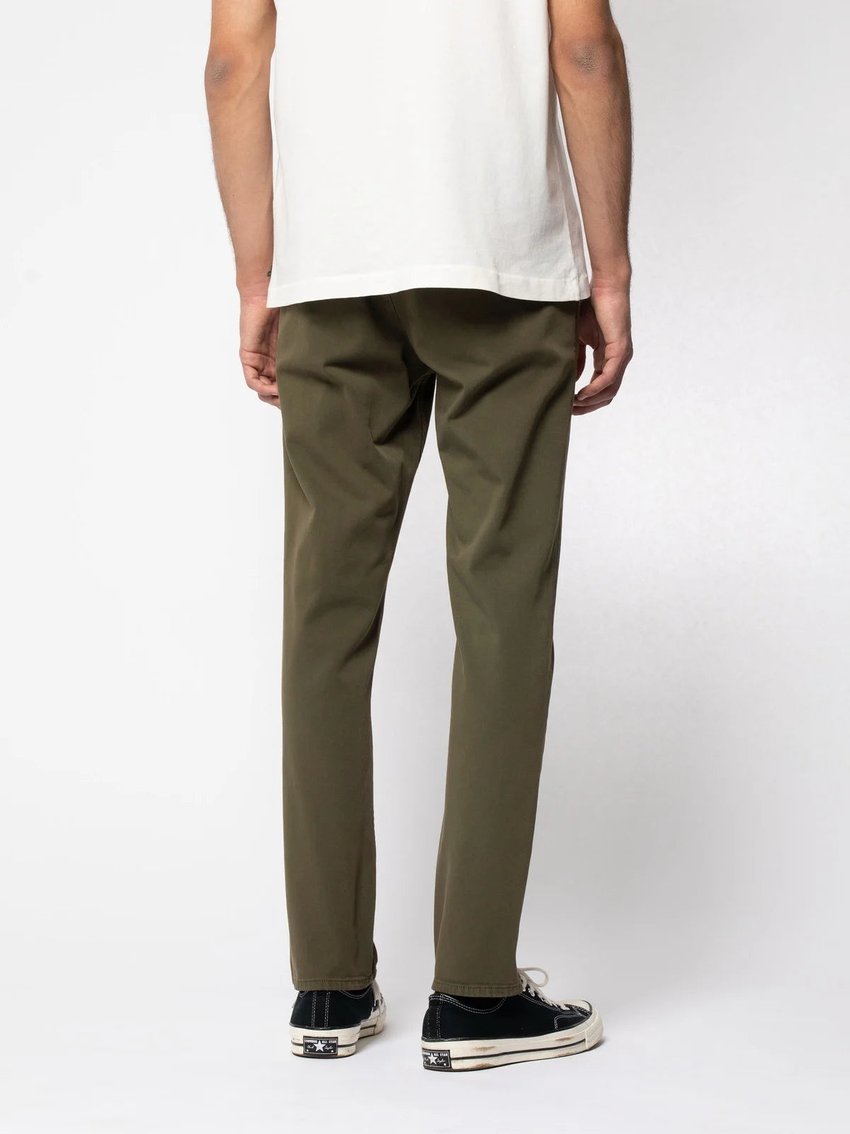 Nudie Easy Alvin - Olive - Stencil