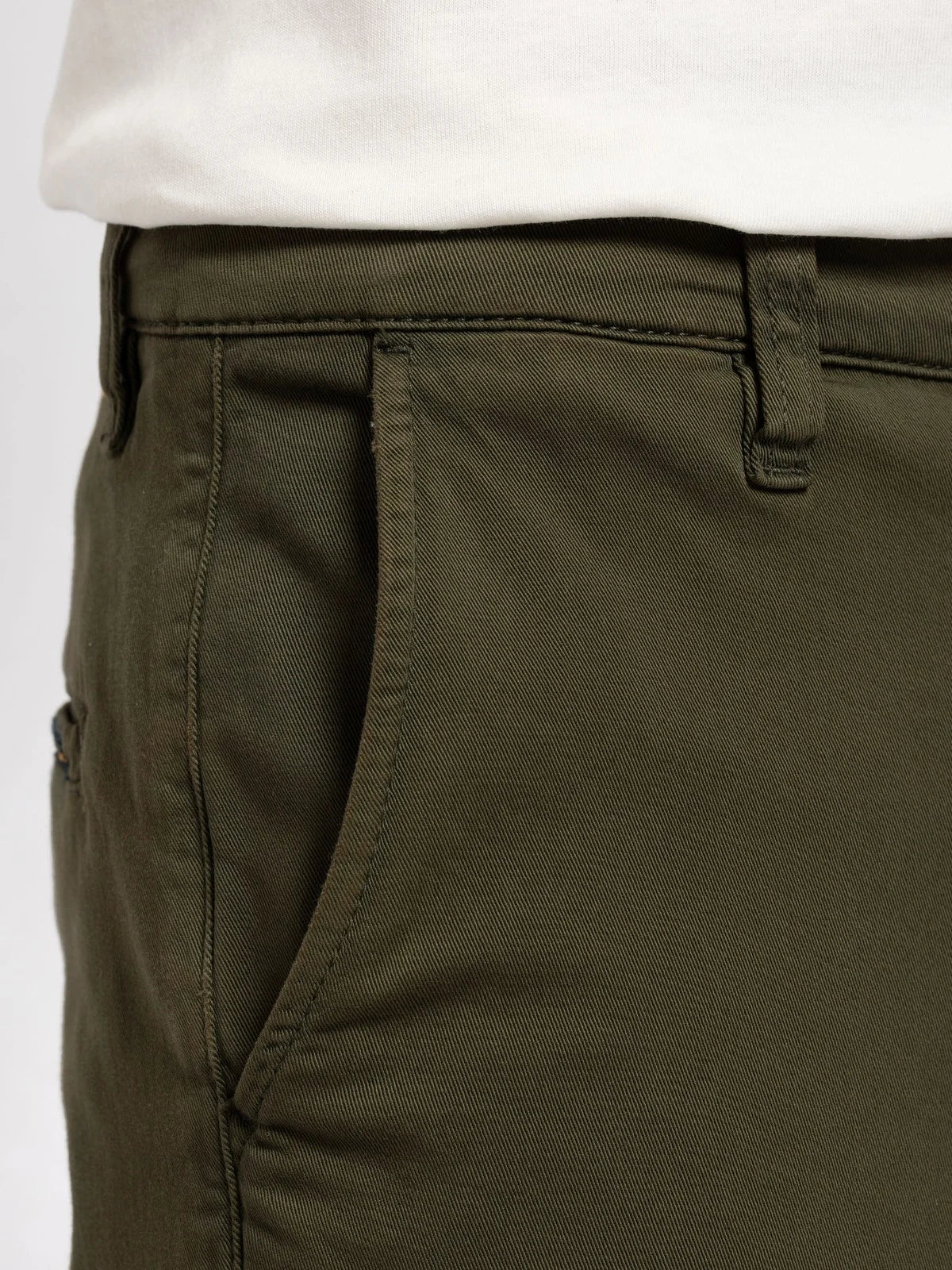 Nudie Easy Alvin - Olive - Stencil
