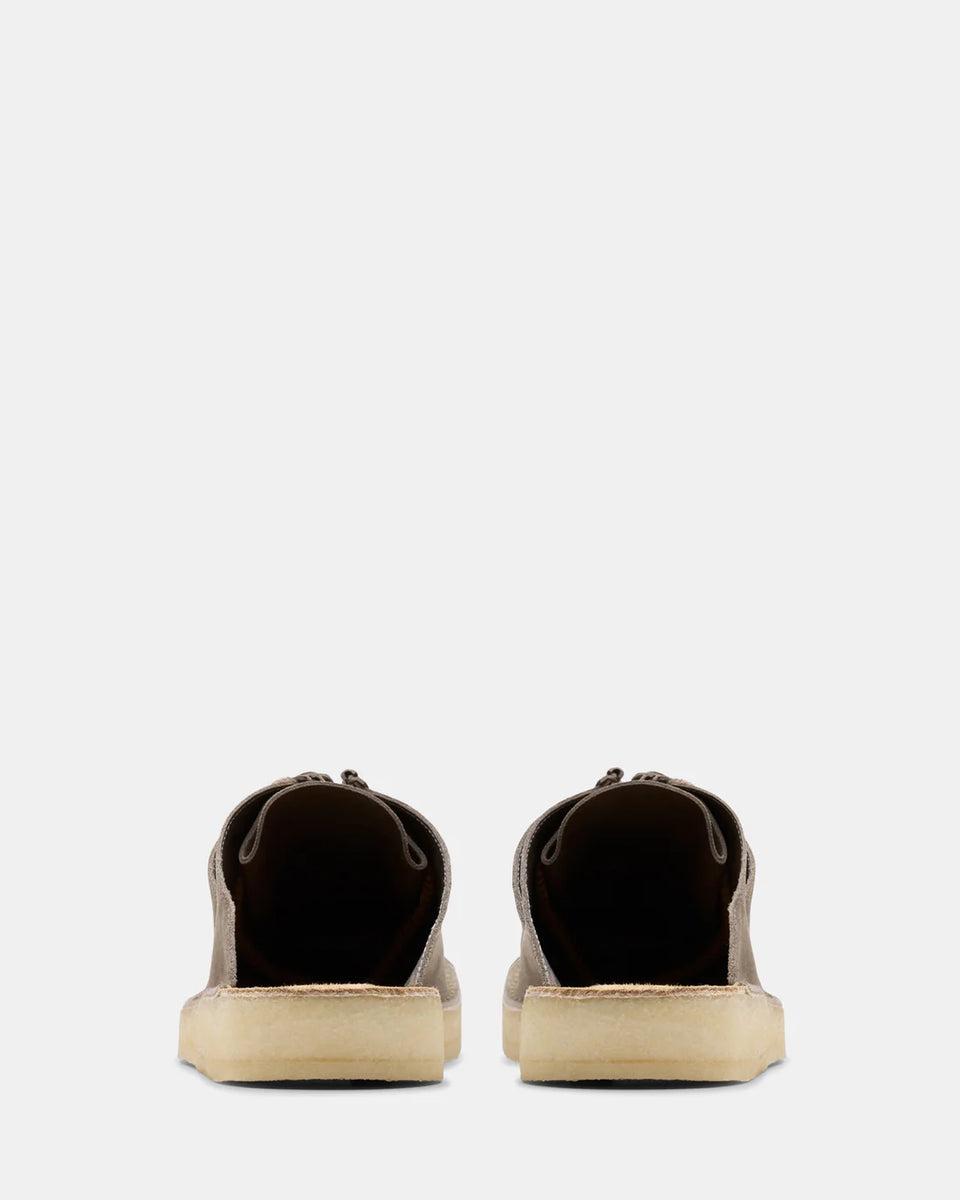 Clarks Desert Nomad Mule - Grey/Sage Suede