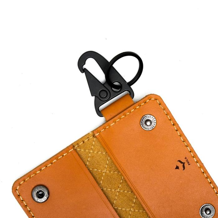 Philo Goods Leather Dixie Keyring - Red
