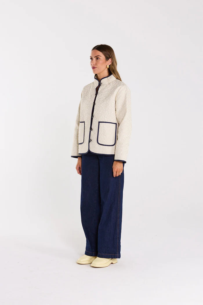 Thing Thing Debut Jacket - Milky Bar - Stencil