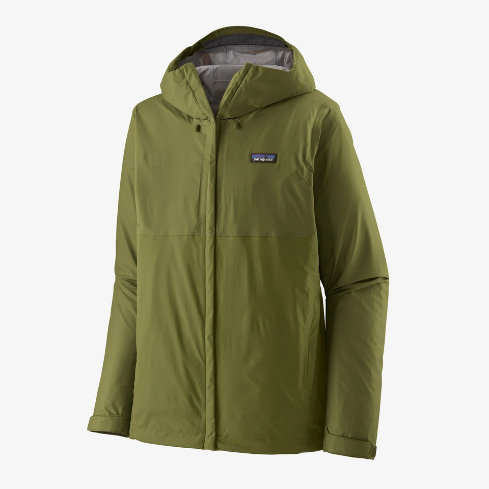 Patagonia Men's Torrentshell 3L Rain Jacket - Caper Green - Stencil