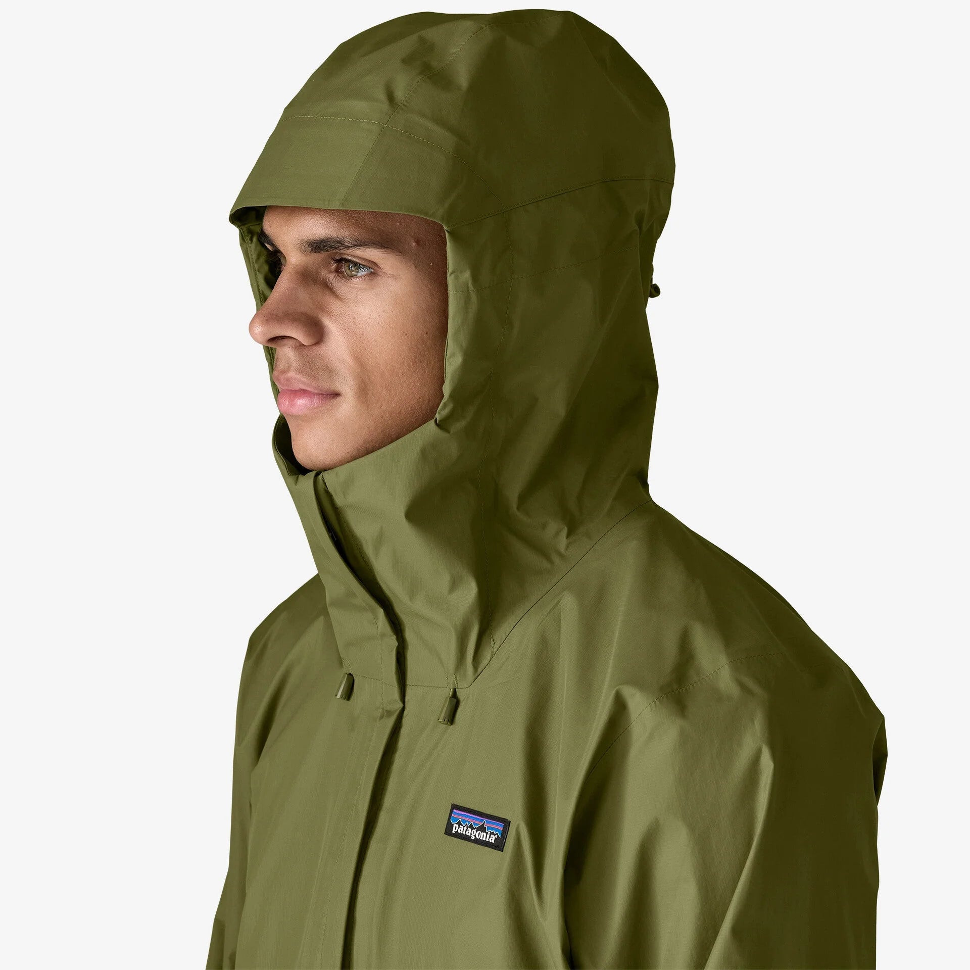 Patagonia Men's Torrentshell 3L Rain Jacket - Caper Green - Stencil