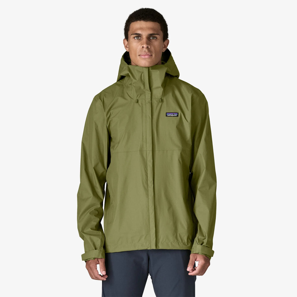 Patagonia Men's Torrentshell 3L Rain Jacket - Caper Green - Stencil