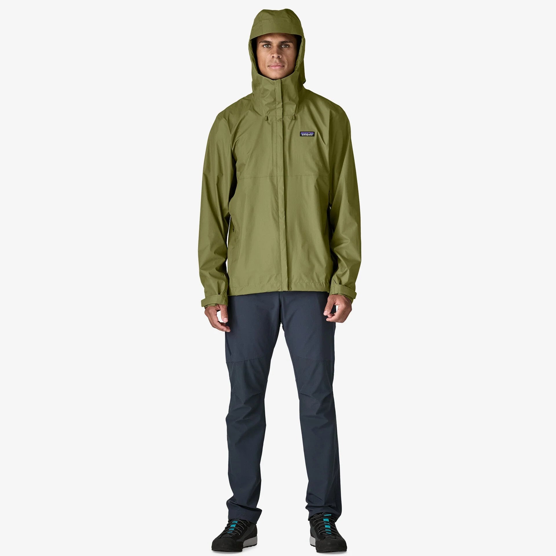 Patagonia Men's Torrentshell 3L Rain Jacket - Caper Green - Stencil