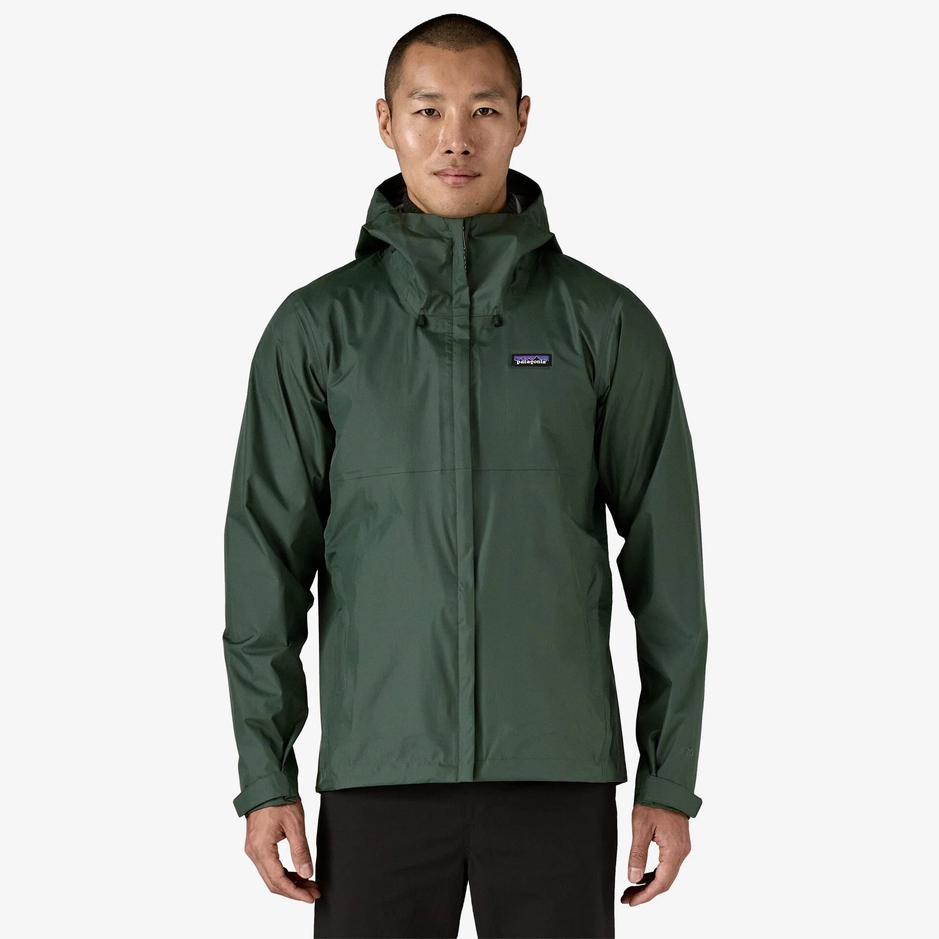 Patagonia Men's Torrentshell 3L Rain Jacket - Old Growth Green - Stencil