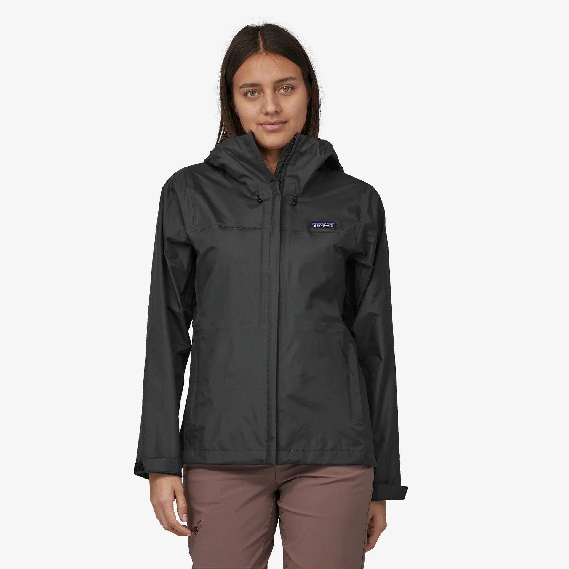 Patagonia Women's Torrentshell 3L Rain Jacket - Black - Stencil