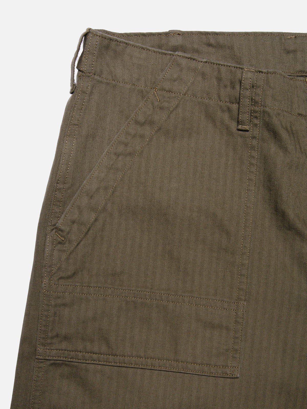 Nudie Tuff Tony Fatigue Pants Olive - Stencil