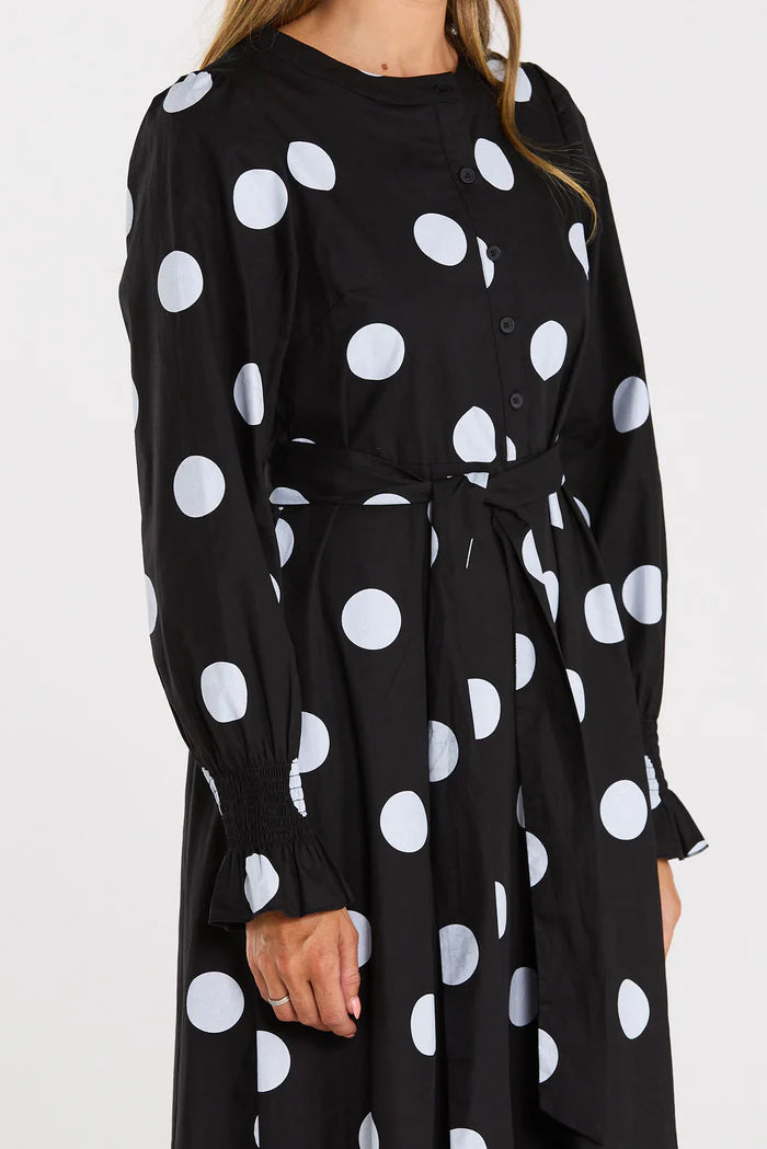 Thing Thing Duska Dress - Spotty - Stencil